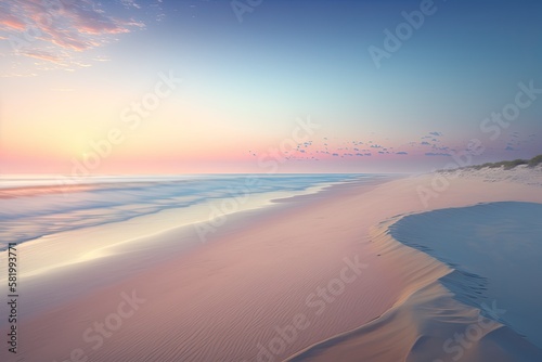 beach at sunset © Artificial Soul