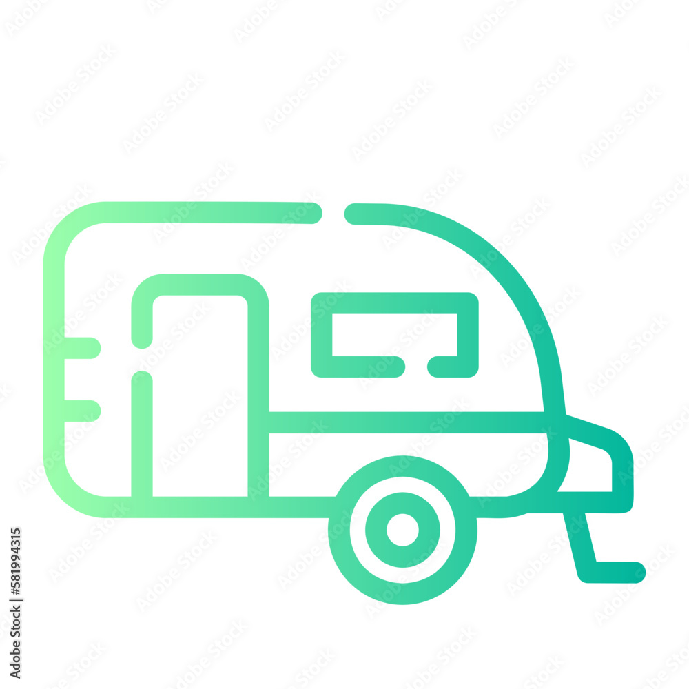 caravan gradient icon caravan gradient icon