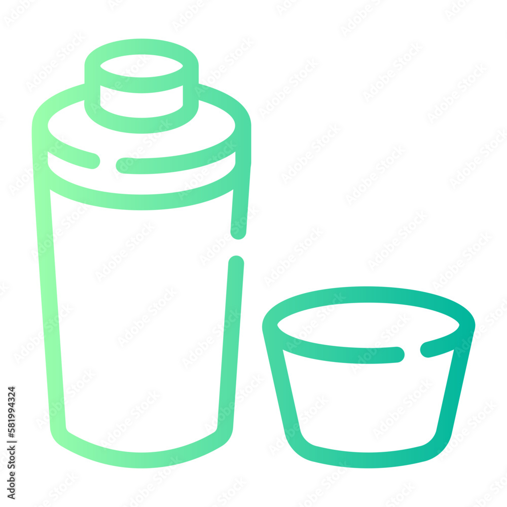 thermos gradient icon thermos gradient icon