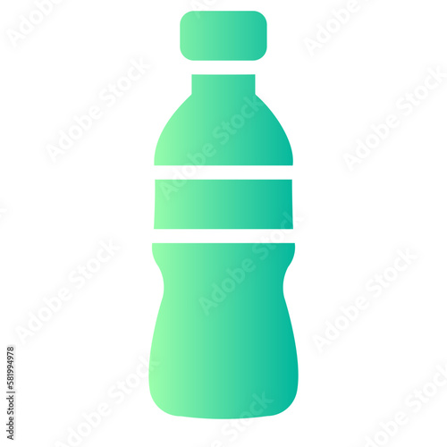 water bottle gradient icon