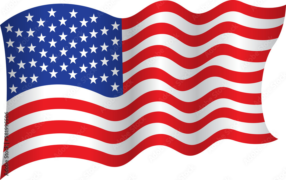 Fototapeta premium United States of America icon flag symbol sign