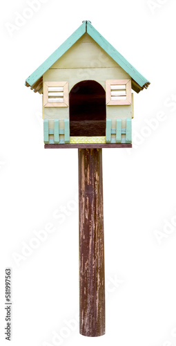 Vintage bird house isolated © sirawut