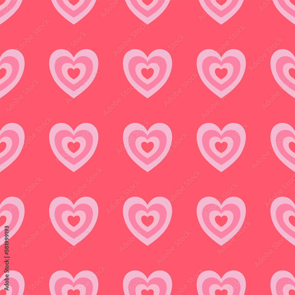pink heart seamless background