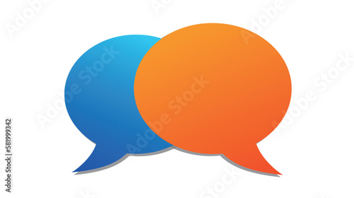 Empty white speech bubble on a pink background. 3D rendering, vector