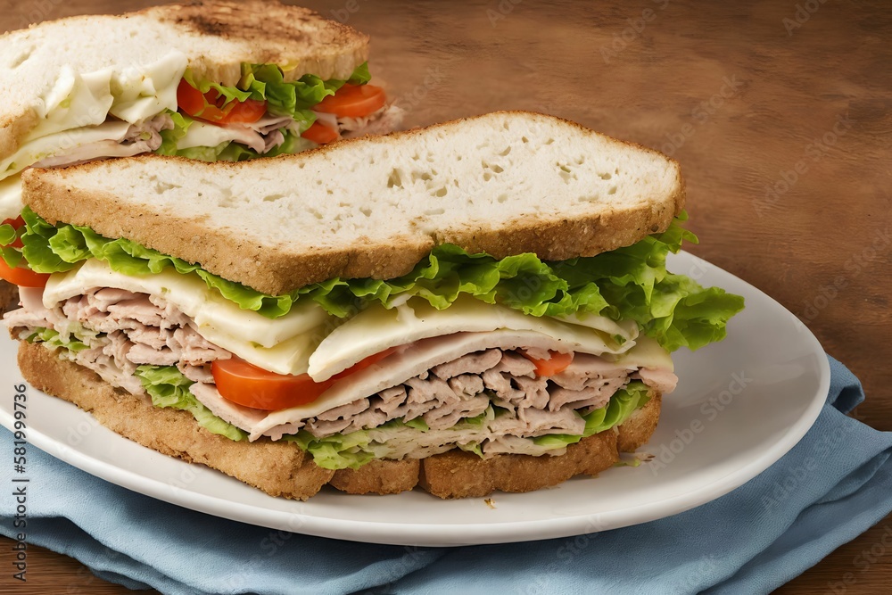 close up of sandwich food photography , generative art by A.I close up of sandwich food photography , generative art by A.I
