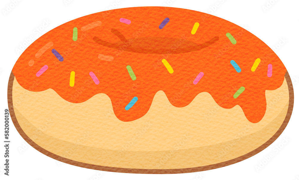 Orange Caramel Donut Pillow Paper Texture Orange Caramel Donut Pillow Paper Texture