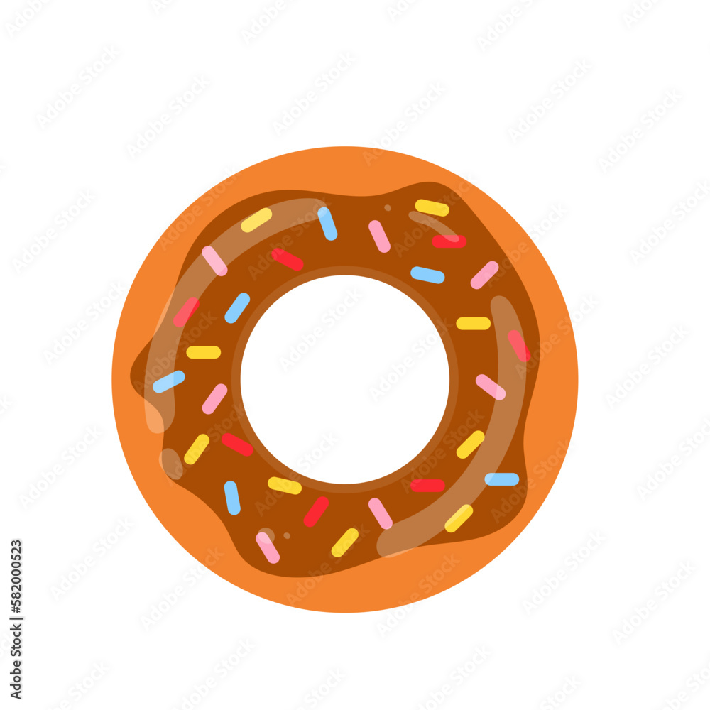 Inflatable ring. Swimming pool circle toys. Donut, beach life buoy Inflatable ring. Swimming pool circle toys. Donut, beach life buoy