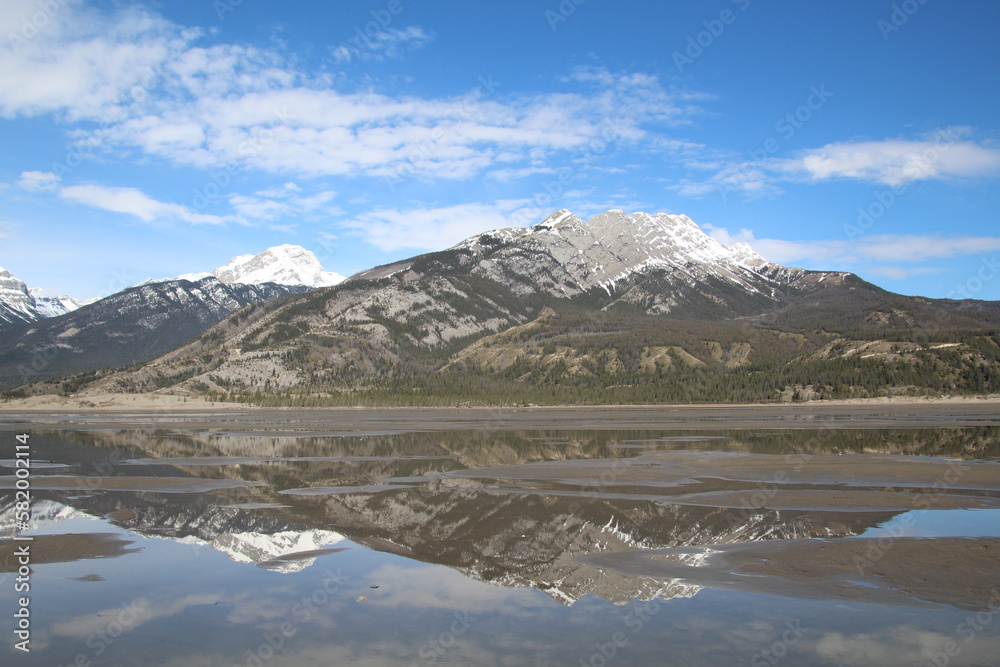 Reflection In Lake Jasper, Jasper National Park, Alberta