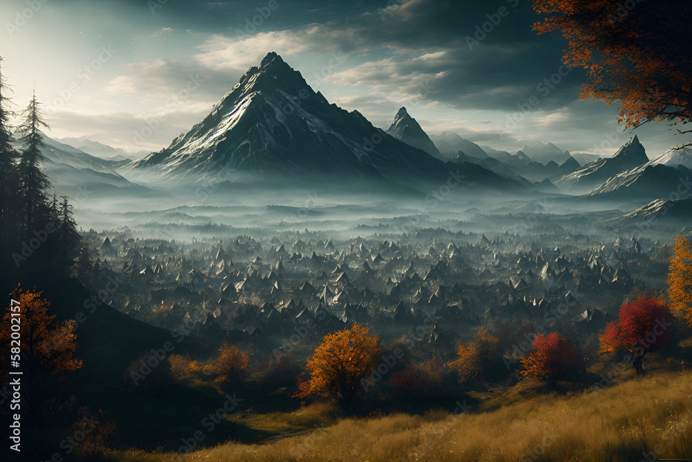 autumn in the mountains