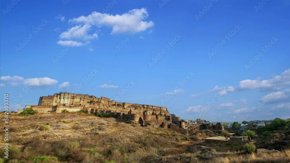 Time lapse of Mehrangarh fort at Jodhpur Rajastan India. Time lapse of Mehrangarh fort at Jodhpur Rajastan India.