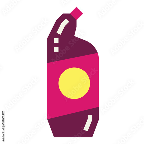 bottle flat icon style