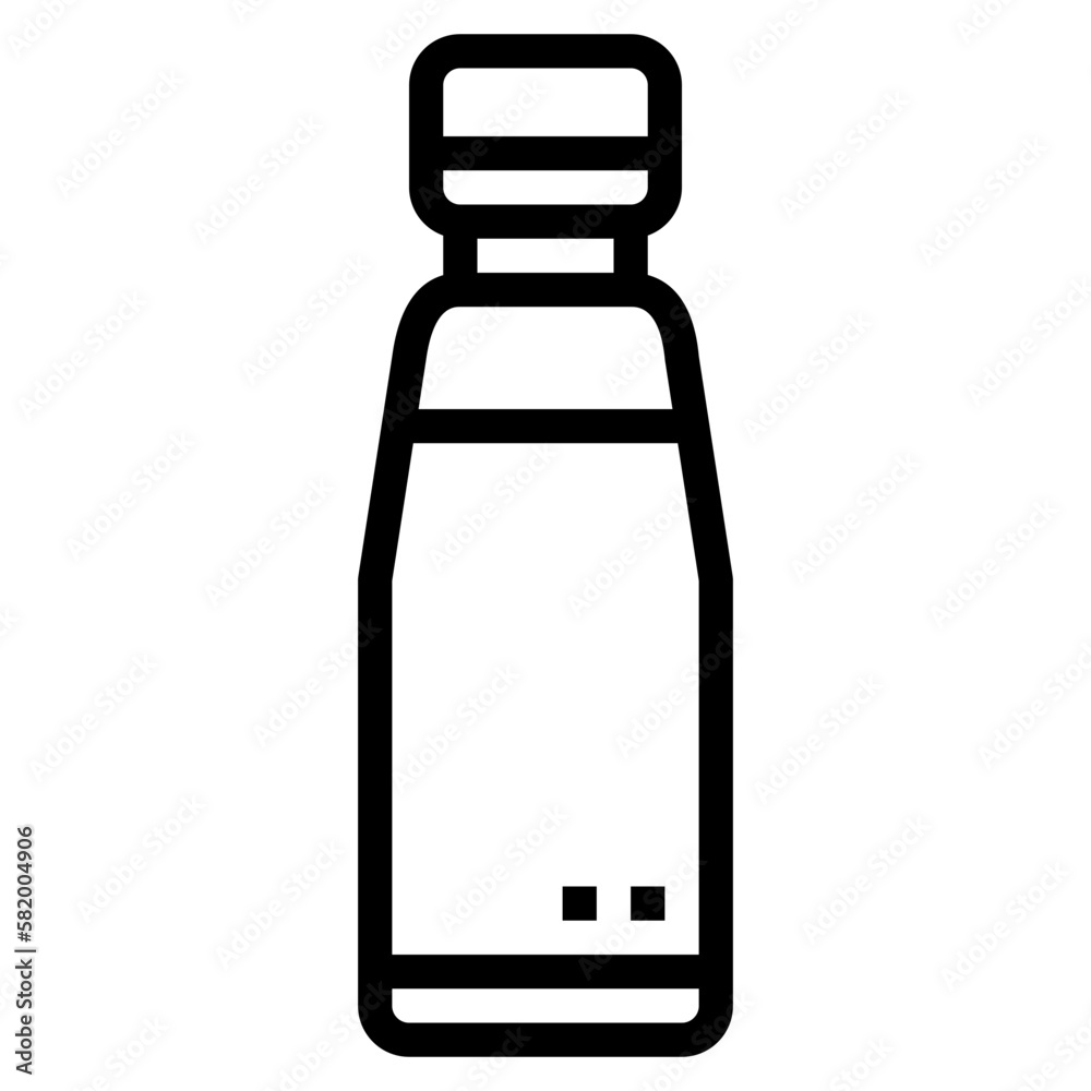 bottle line icon style bottle line icon style