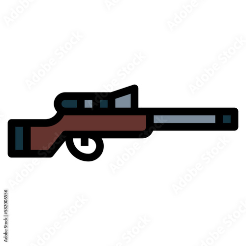sniper filled outline icon style © smalllike