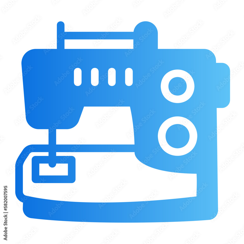sewing machine gradient icon sewing machine gradient icon