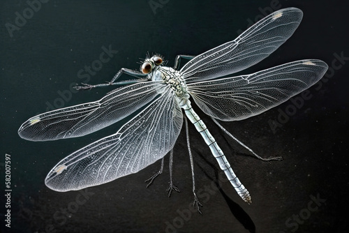 Dragonfly xylophone image, AI Generative
