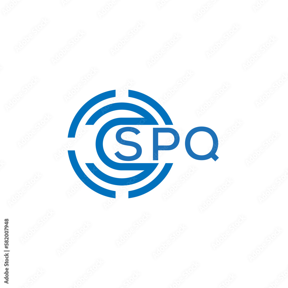 Blue SCP Logo Design, Stock vector