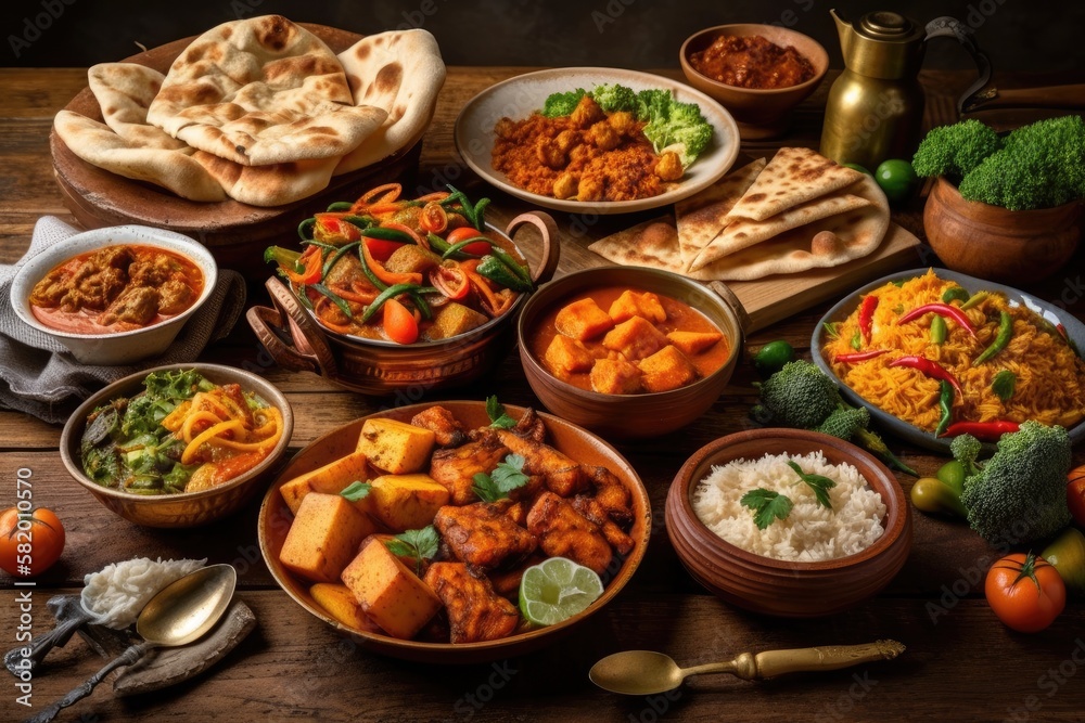 an Indian meal. Generative AI
