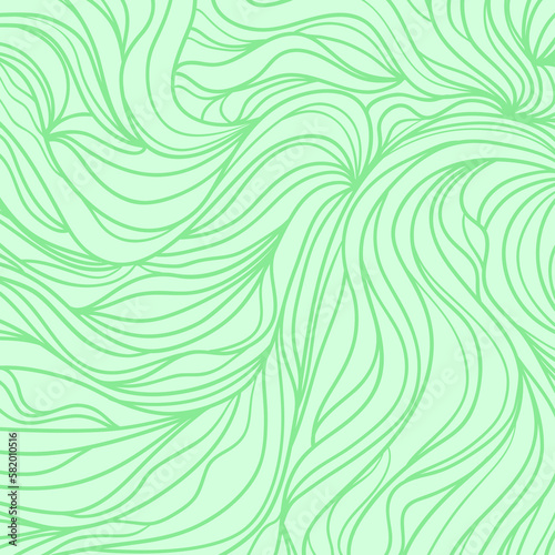 Wavy background. Hand drawn waves. Stripe texture with many lines. Waved pattern. Colored illustration for banners, flyers or posters