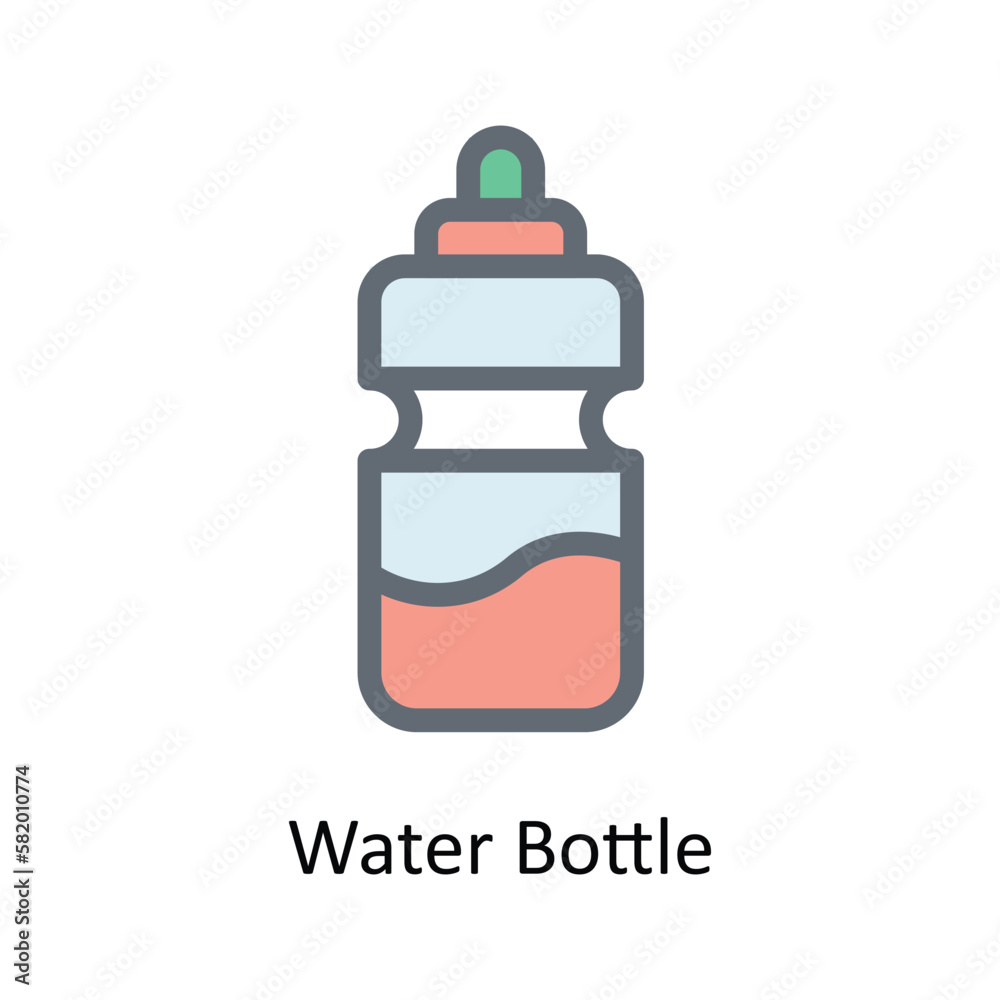 Water Bottle Vector Fill outline Icons. Simple stock illustration stock Water Bottle Vector Fill outline Icons. Simple stock illustration stock