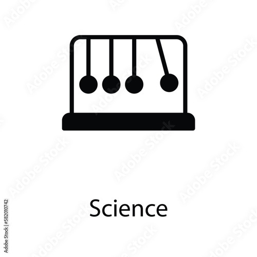 Science icon design stock illustration