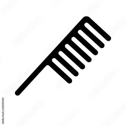 Hair comb icon. Beauty and grooming. Vector.
