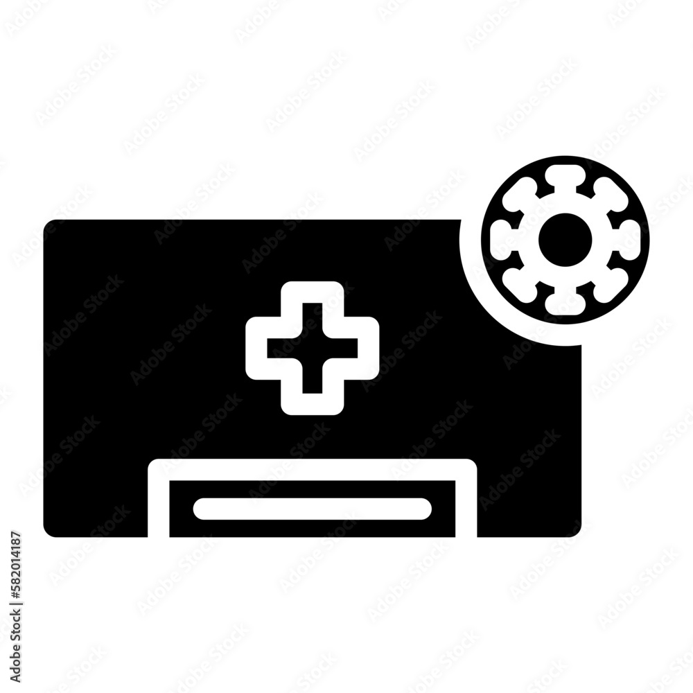 Obraz premium antiseptic glyph 