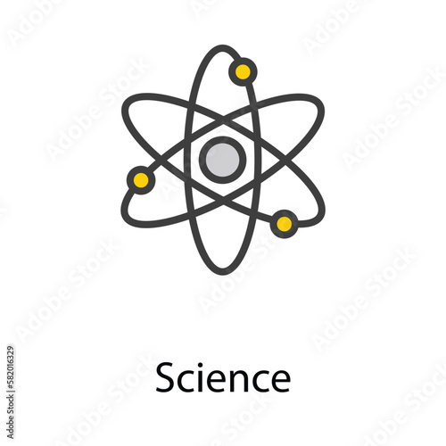 Science icon design stock illustration
