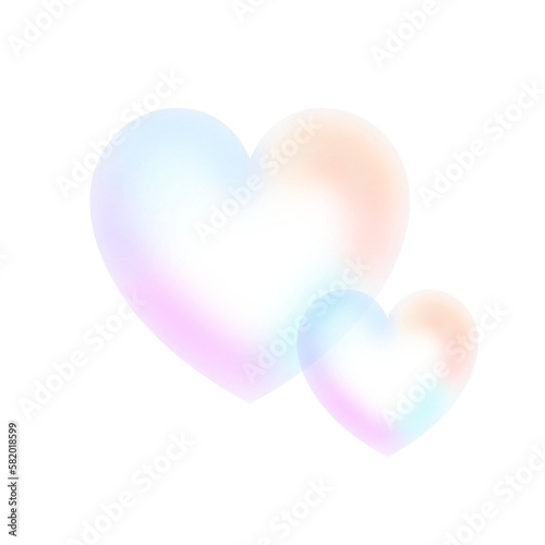 Beauty Shape Heart Ballon Illustration Transparant