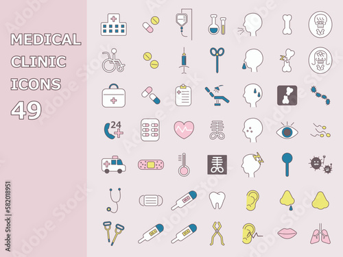 set of medical icons