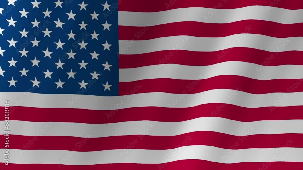 Animation of United States flag waving in the wind. Realistic animated USA Flag. Background with flag of United States for USA independence day. Video for graphic editing, 4k animation, 3d rendering Animation of United States flag waving in the wind. Realistic animated USA Flag. Background with flag of United States for USA independence day. Video for graphic editing, 4k animation, 3d rendering