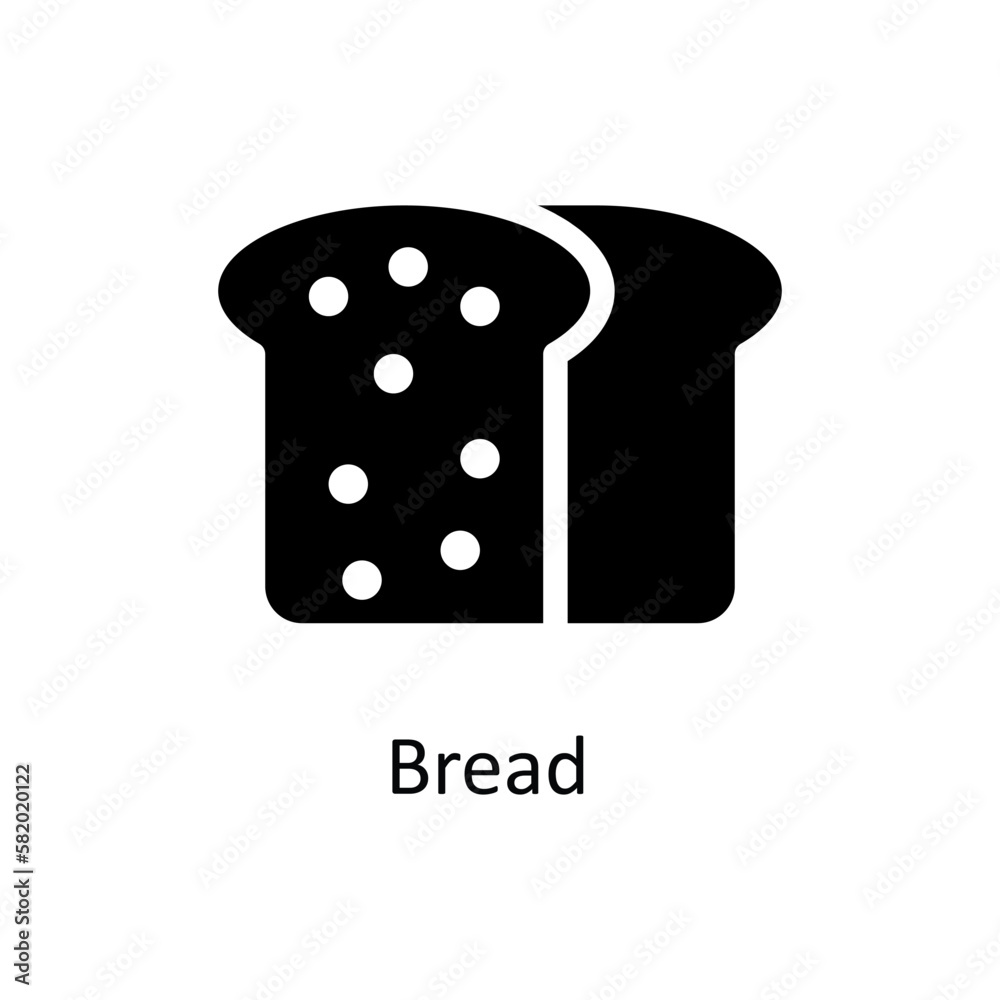 Bread Vector solid Icons. Simple stock illustration stock Bread Vector solid Icons. Simple stock illustration stock