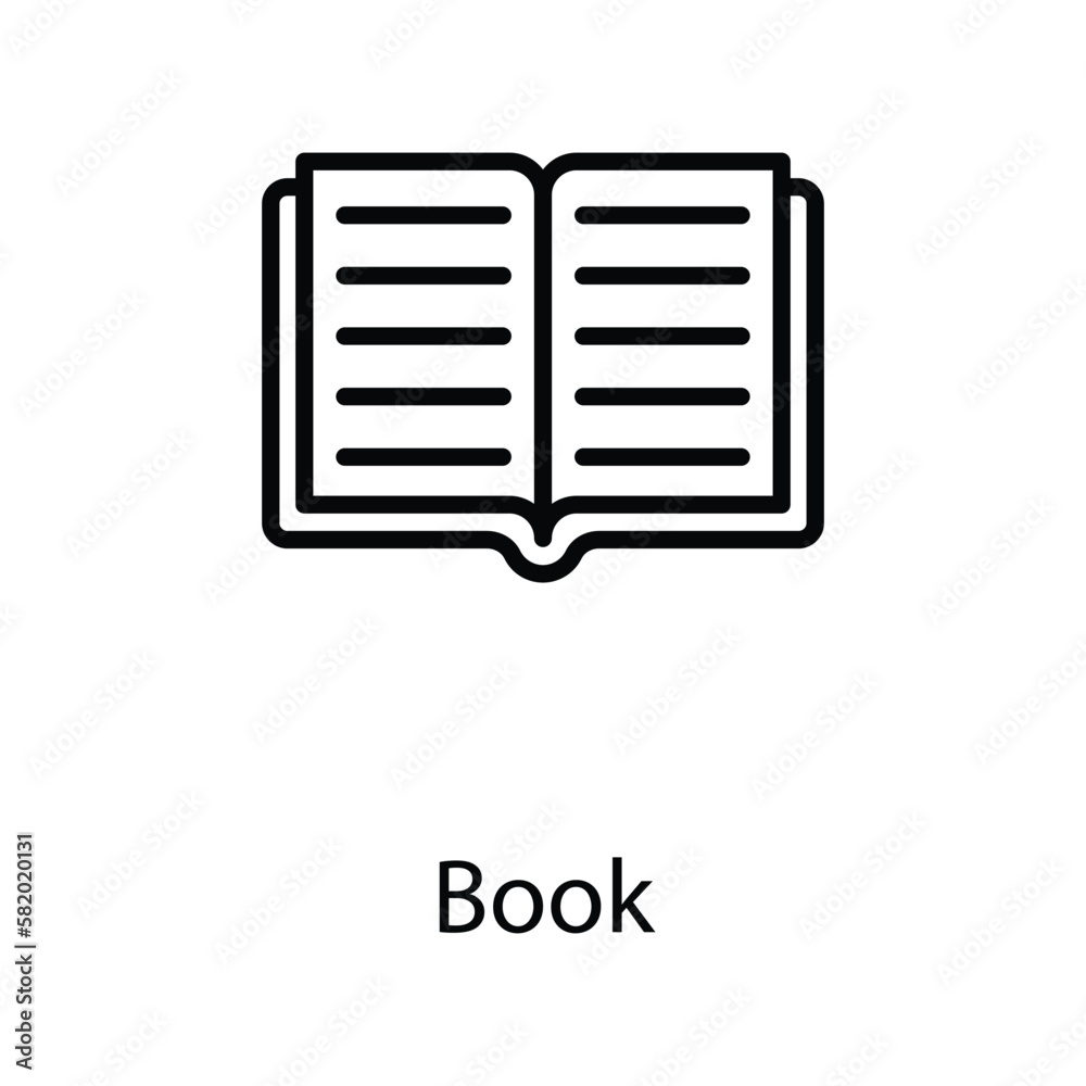 Book icon design stock illustration Book icon design stock illustration