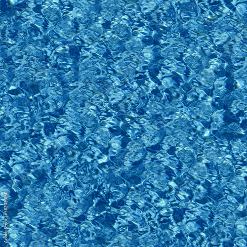 Seamless Ocean Waves Texture. The Blue, Transparent, Clean, Moist Surface of the Sea With Waves. Aesthetic, Abstract Background for Design, Advertising, 3D. Empty Space for Inscriptions. 