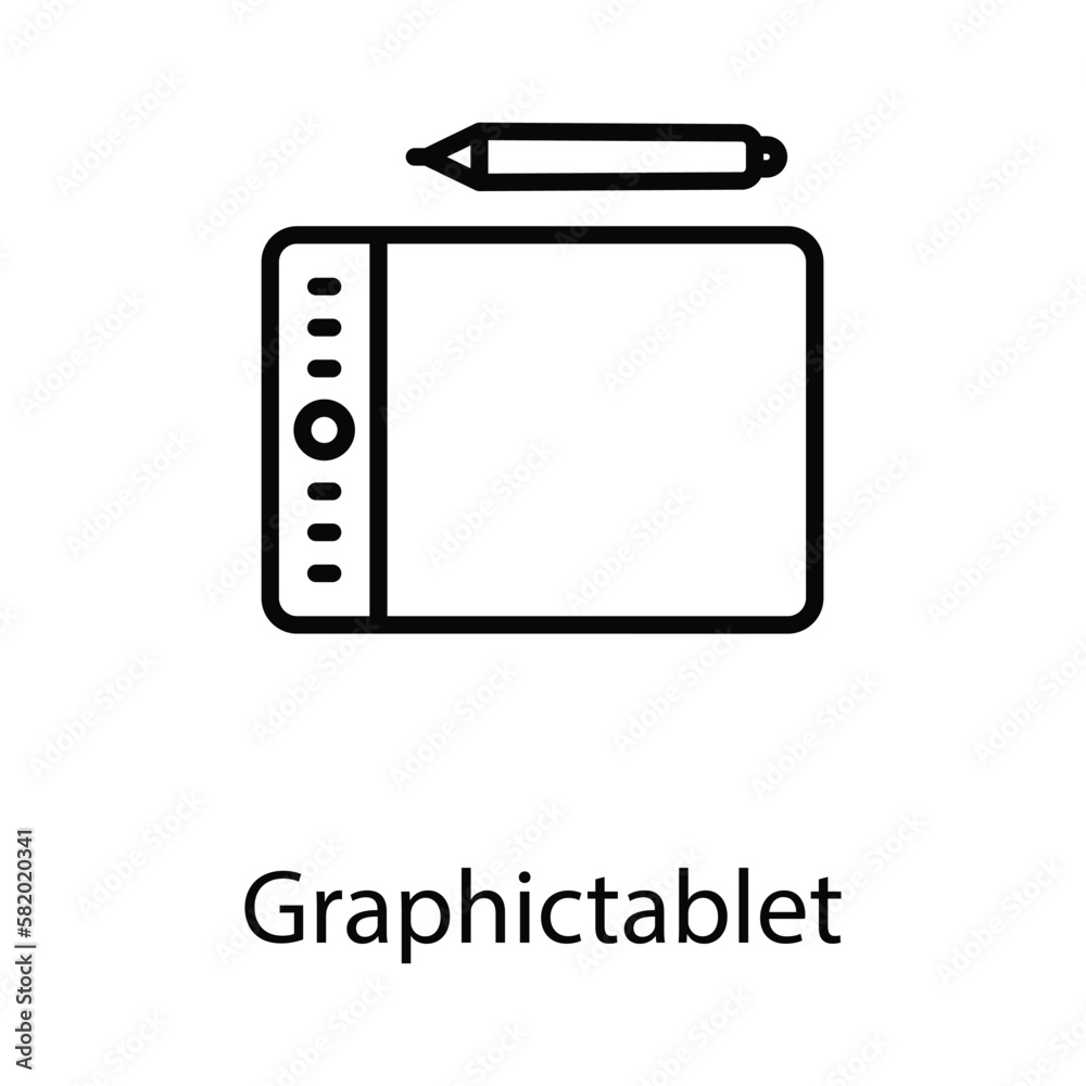 Graphic tablet icon design stock illustration Graphic tablet icon design stock illustration