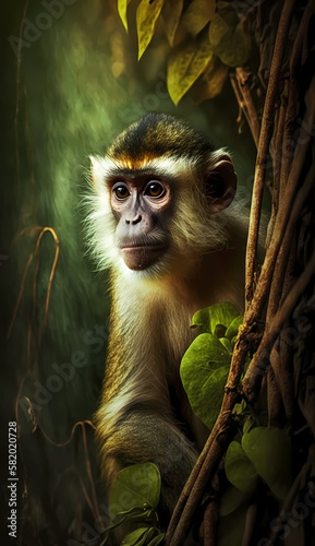 monkey. Generative AI