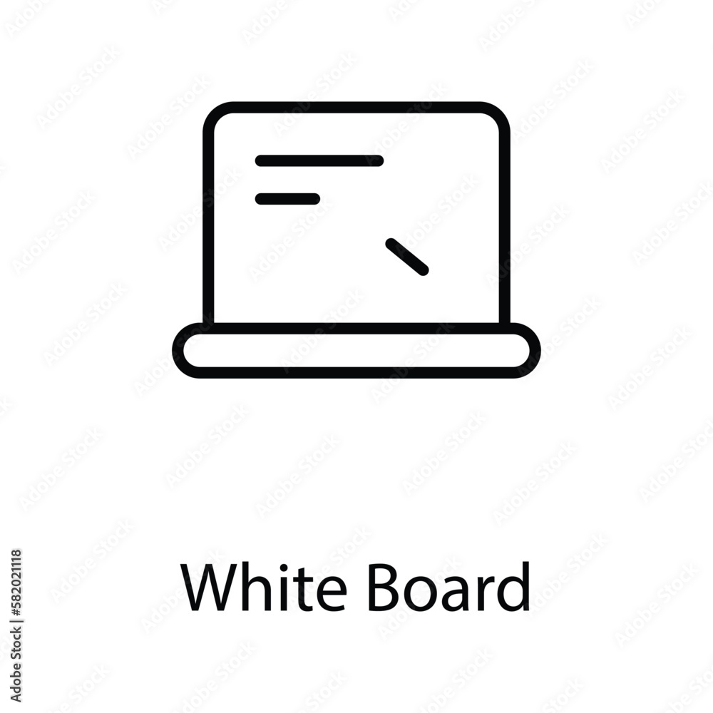 White board icon design stock illustration White board icon design stock illustration