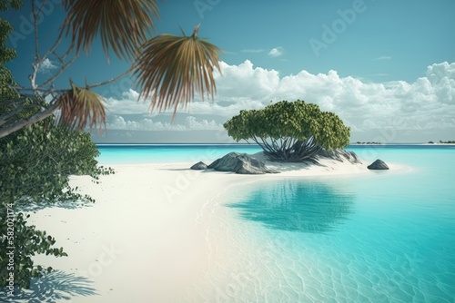 tropical paradise island © Man888