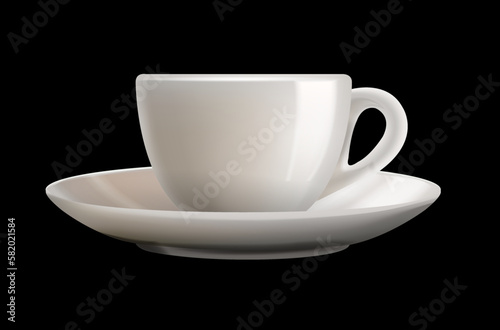 porcelain coffee cup vector illustration