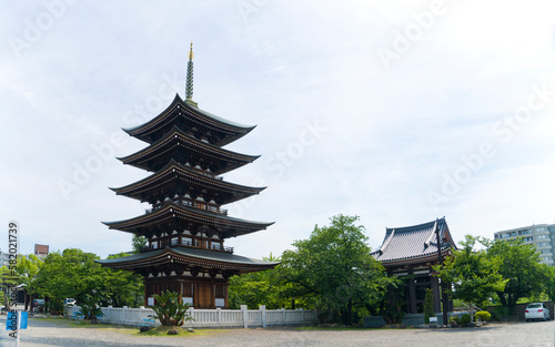 Foto Nittaiji Temple in the city of Nagoya, Aichi prefecture, Japan.