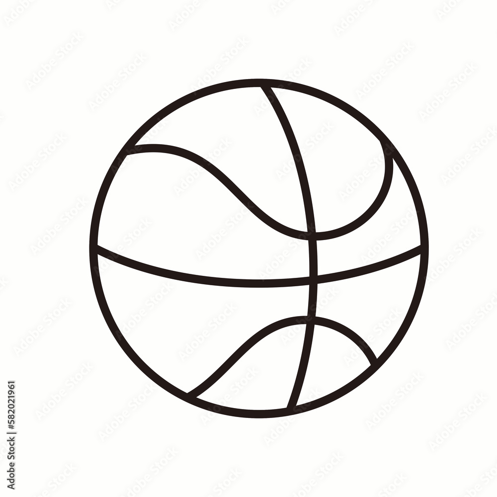 Basket Ball Black and White Icon Basket Ball Black and White Icon