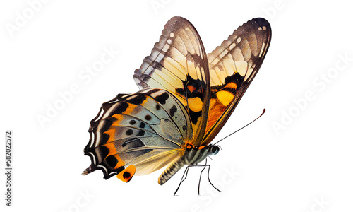 butterfly isolated on white, transparent background, PNG, generative ai © HappyTime 17