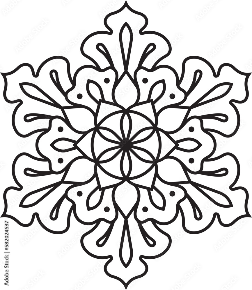 Flower Mandala Element Flower Mandala Element