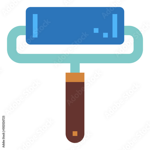 brayer flat icon style