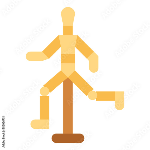 mannequin flat icon style