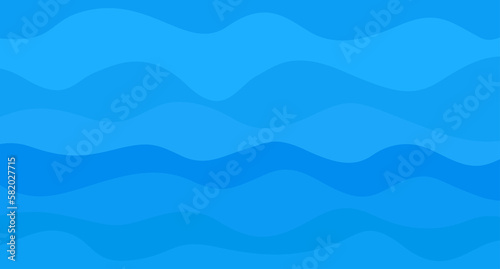 Abstract wavy wallpaper of the surface. Waved background. Cold colors. Pattern with lines and waves. Multicolored texture. Dinamic texture. Doodle for design