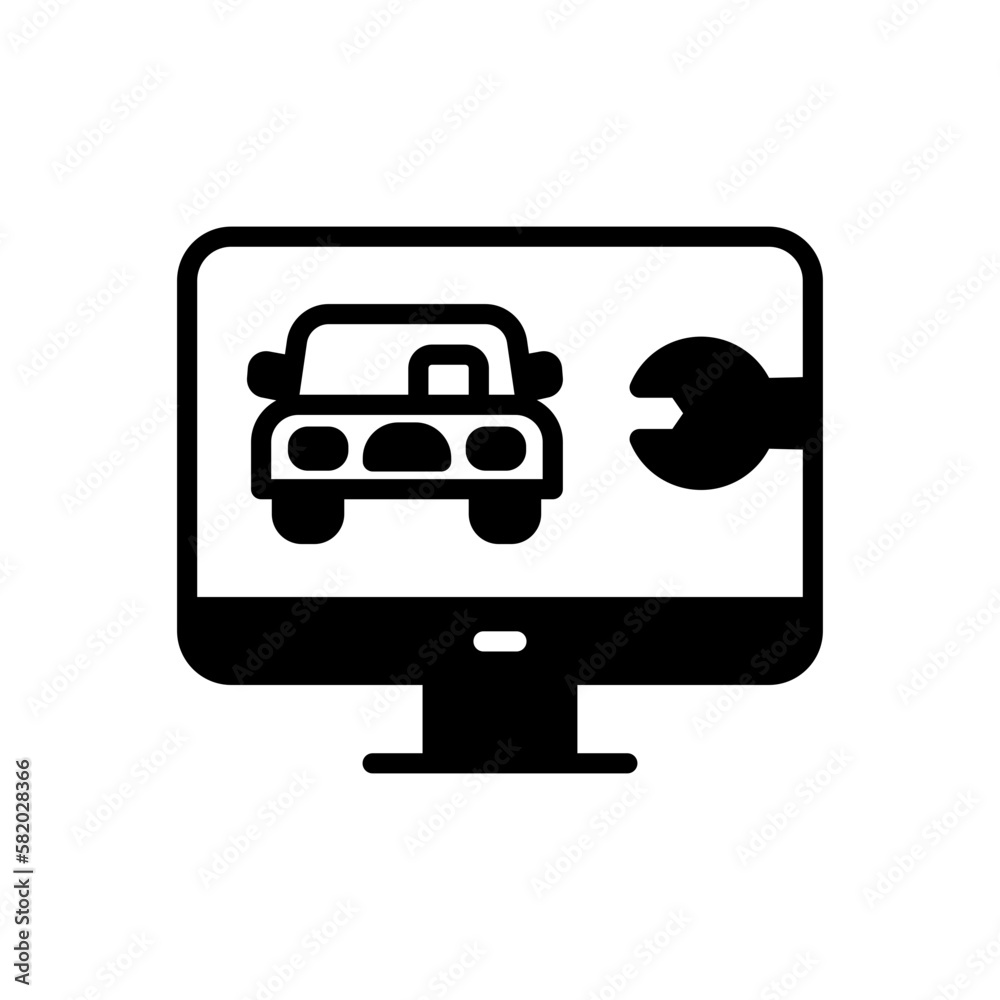 Car Software icon in vector. illustration Car Software icon in vector. illustration