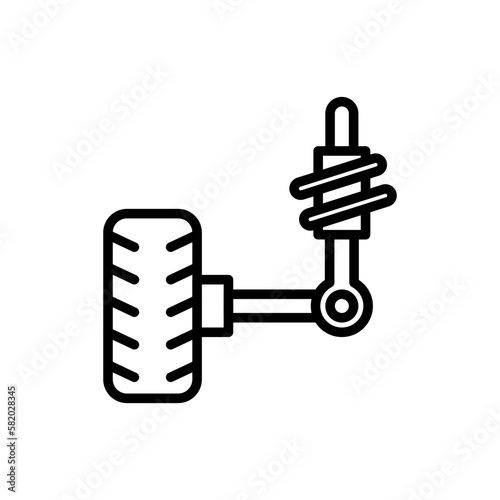 Suspension icon in vector. illustration