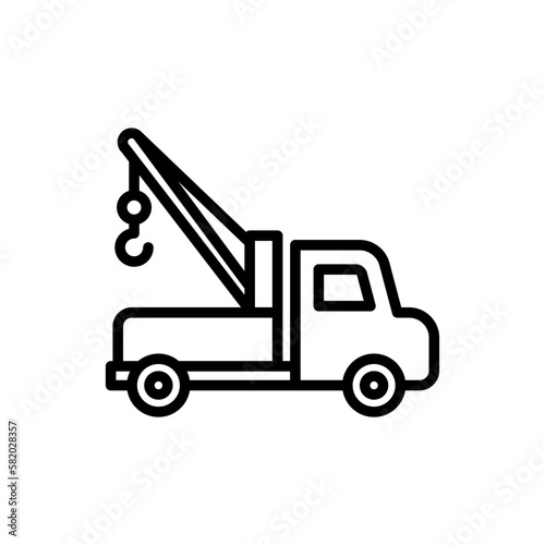 Tow Truck icon in vector. illustration