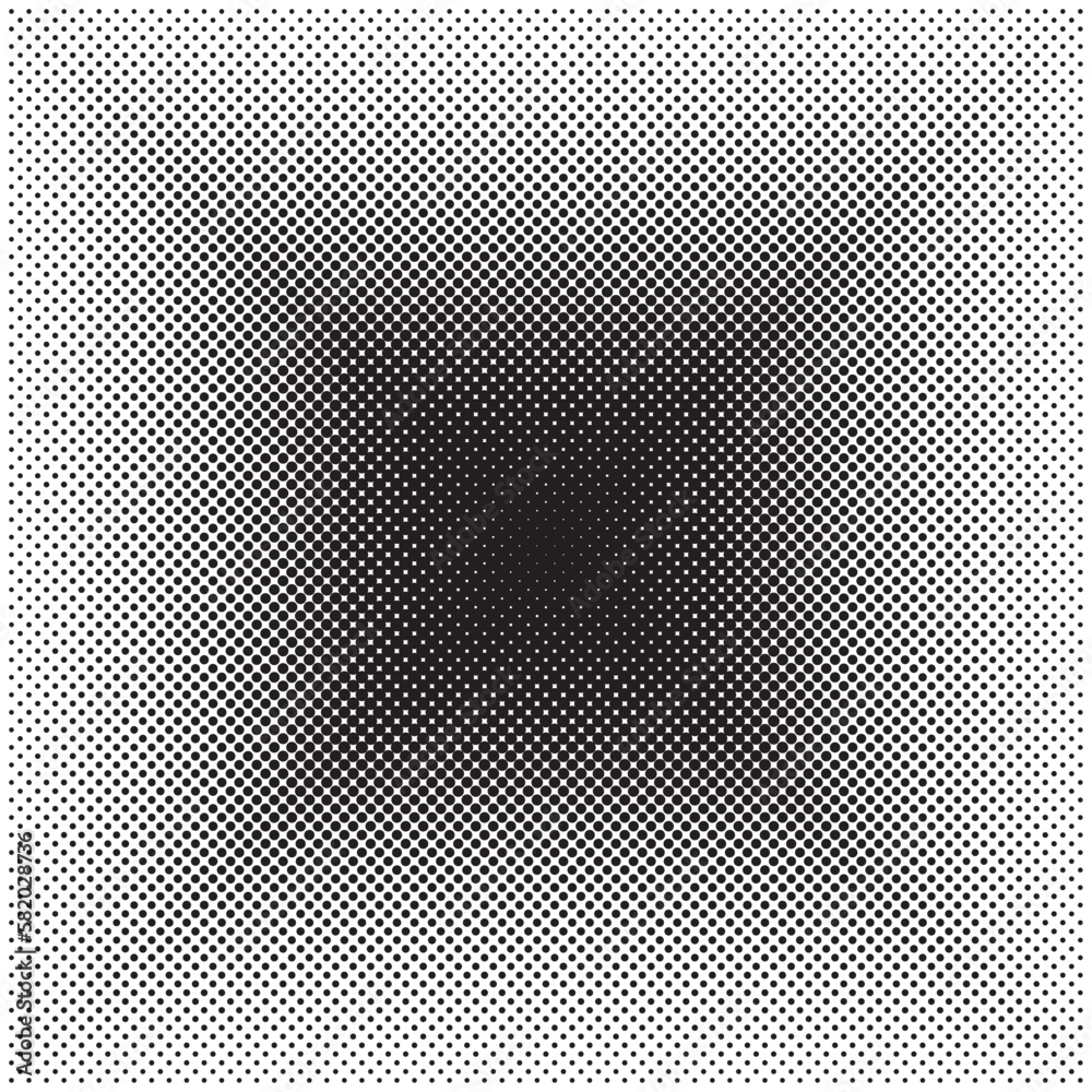 Vector black dots texture. Isolated on white background