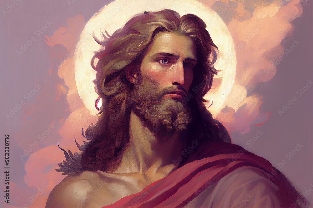 Saint James Apostle of Christ Colored Illustration. Generative Ai